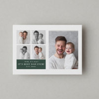 Melhor Pai do Mundo Cartão de Foto Personalizado |