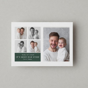 Festividades Melhor Pai do Mundo Cartão de Foto Personalizado