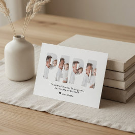 Festividades Melhor Pai do Mundo Cartão de Foto Personalizado |