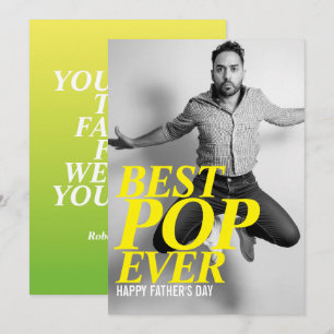 Festividades MELHOR POP NUNCA   Cartão de Dia de os pais engraç