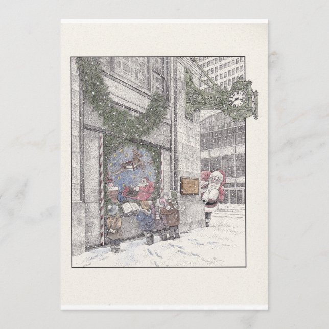 Festividades Memórias de Natal no Cartão de Natal de Field's Fl (Frente)