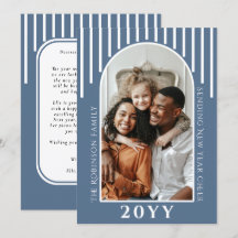 Mensagem de cartão de foto de Ano Novo moderno na 