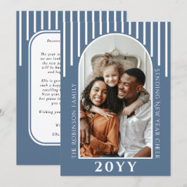 Festividades Mensagem de cartão de foto moderna de Ano Novo nas