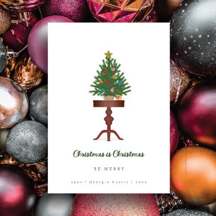 Festividades Mesa Lateral Árvore de Natal Cartão de Natal