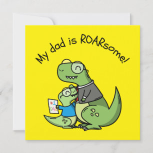 Festividades Meu Pai é ROARsome! – Cartão de Dia dos Pais Dinos