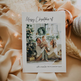 Festividades Mínimo de Cartão de Férias Moderno Feliz Natal