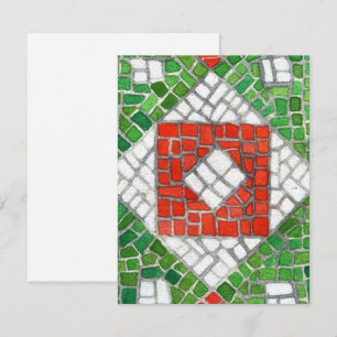 Festividades MOSAICO DE FÉRIAS 4,25x5,5 Cartão Plano / Vertical