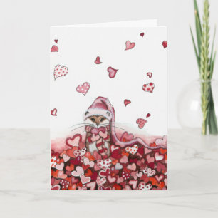 Festividades Mostrado com cartão de Namorados de Amor