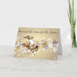 Festividades Motivo do Cartão de Natal Cristão