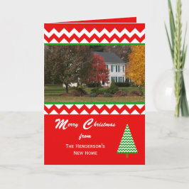 Festividades Mudança de Foto do Cartão de Natal de Endereço