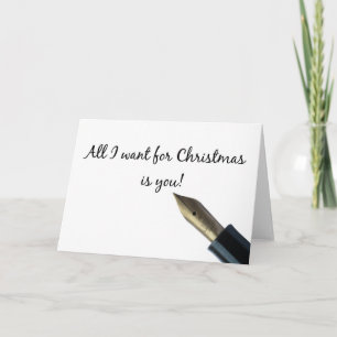 Festividades Namorada tudo o que eu quero no cartão de Natal
