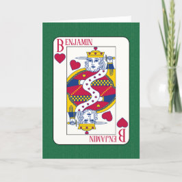 Festividades Namorados de Cartão de Reprodução de Nome Personal