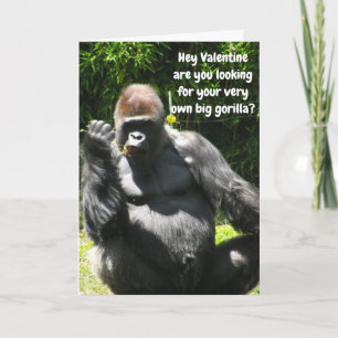 Festividades NAMORADOS DE SER O SEU GRANDE cartão GORILLA
