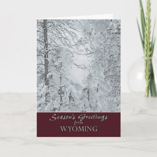 Festividades Natal do cartão de Wyoming