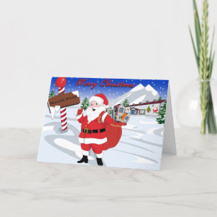 Festividades Natal RV e Férias com Cartão de Papai noel
