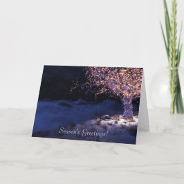 Festividades No cartão de Natal de ponta do mundo