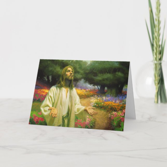 Festividades No Cartão De Saudação Do Jardim (Frente)