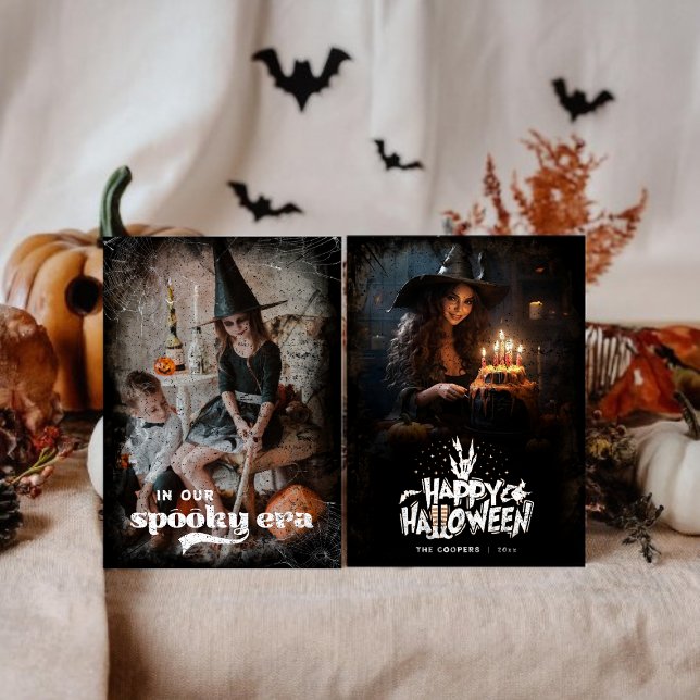 Festividades No nosso cartão de Natal da família da Era Assusta (Criador carregado)