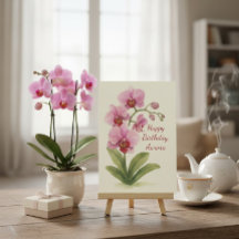 Nome Personalizado Vintage Watercolor - Cartão de 