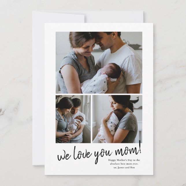 Festividades Nós te amamos o cartão de Dia de as mães da mãe (Frente)