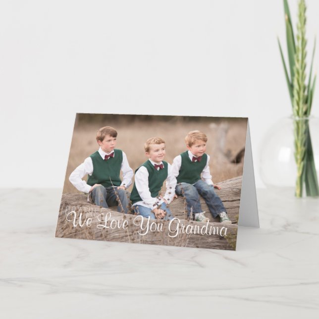 Festividades Nós Te Amo O Cartão De Dia de as mães Da Vovó (Frente)