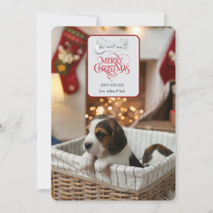 Festividades Nós "Woof" Seu Cartão com fotos de Férias