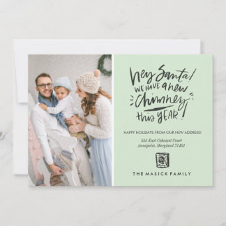 Festividades Novo Cartão com fotos Feriado de Chimney