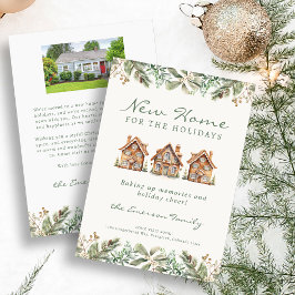 Festividades Novo Cartão de Feriado de Fotografia Doméstico