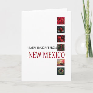 Festividades Novo Cartão de Natal do México com ornamentos