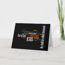 Festividades O Amor Chegou Ao Cartão De Natal De Arte Word