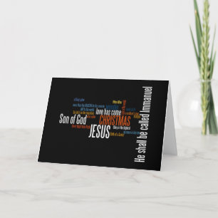 Festividades O Amor Chegou Ao Cartão De Natal De Arte Word