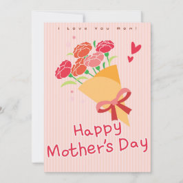 Festividades O Amor de uma Mãe - Elegante Cartão do Dia das Mãe