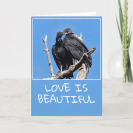 Festividades O Amor É Aves De Rapina Lindas Cartão De Férias Do