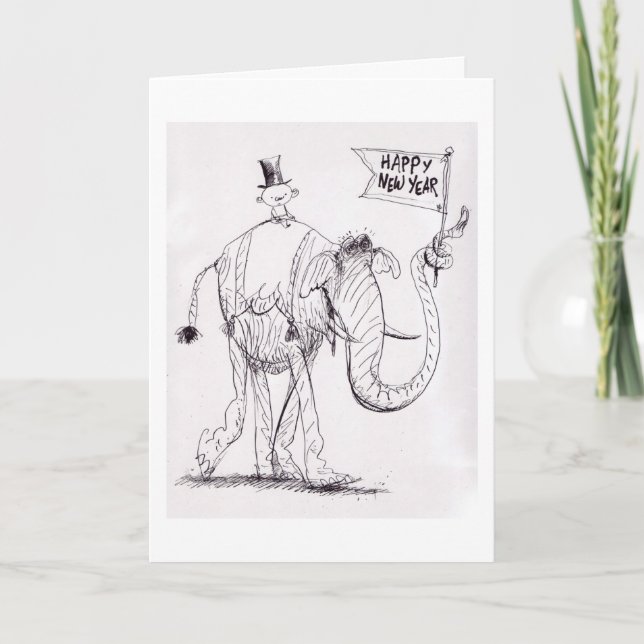 Festividades O Cartão de Ano Novo (Frente)