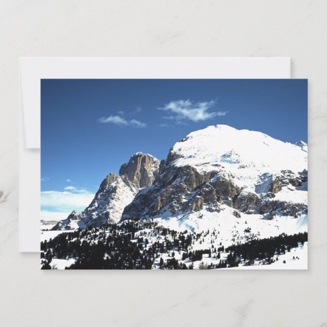 Festividades O Cartão de Férias Plattkofel e Langkofel Itália (Frente)