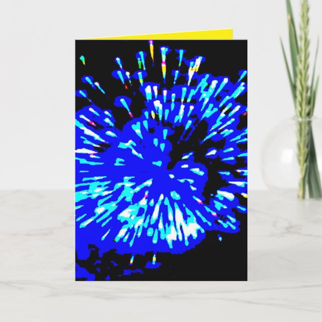 Festividades O Cartão de Pirotecnia (Frente)