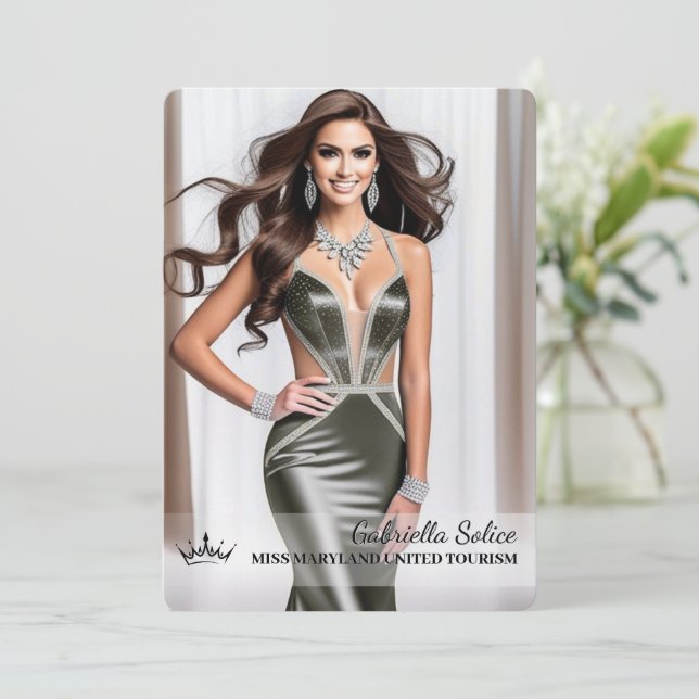 Festividades O Cartão de Promo da Última Passarela - Retrato (Em pé/Frente)