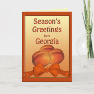 Festividades O Cartão de Saudações de Georgia Peaches Season