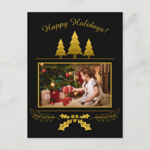 Festividades O cartão postal de Natal personalizado da FOTO