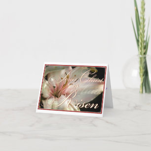 Festividades O Cristo Ressuscitou Cartão de Páscoa