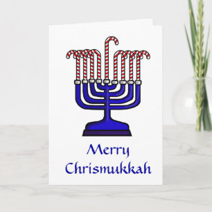 Festividades O Espírito de Chrismukkah do Cartão de Saudação da