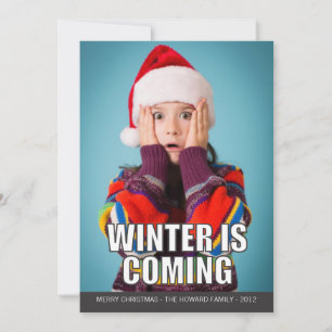 Festividades O inverno está chegando Cartão de Férias Meme
