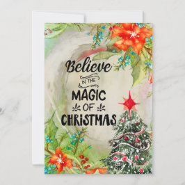 Festividades O Mágico da Árvore de Natal & Cartão de Férias com