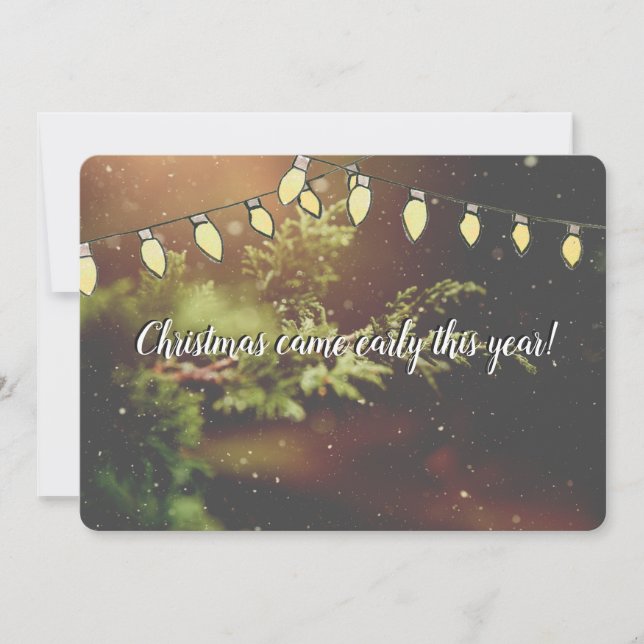 Festividades O Natal Chegou Cedo Esperando O Cartão De Natal (Frente)