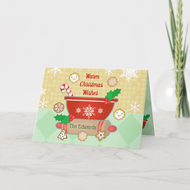 Festividades O Natal Deseja Um Cartão De Saudação Personalizado (Frente)