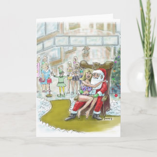 Festividades O Santas Elf Ajuda-Se Grande! Cartão de Natal