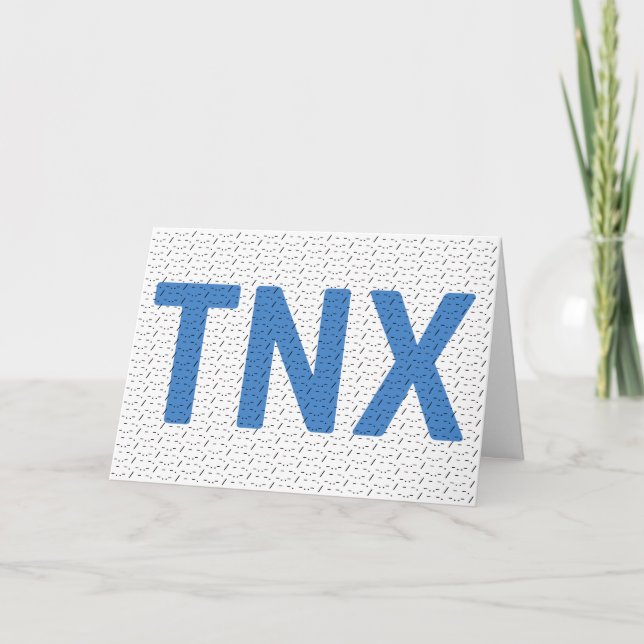 Festividades Obrigado Cartão De Código Morse (Frente)