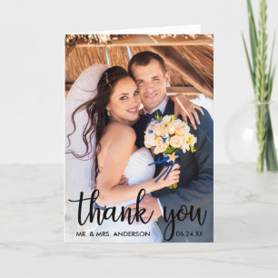 Festividades Obrigado Foto De Casamento Foto Moderna Cartão De
