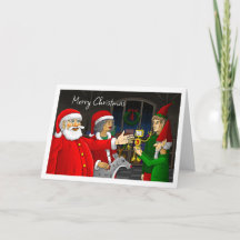 Oficina do Papai Noel Cartão de Natal