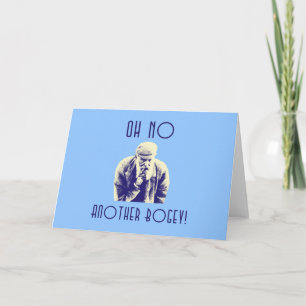 Festividades Oh, Não Outro Cartão Personalizável De Golf Malvad